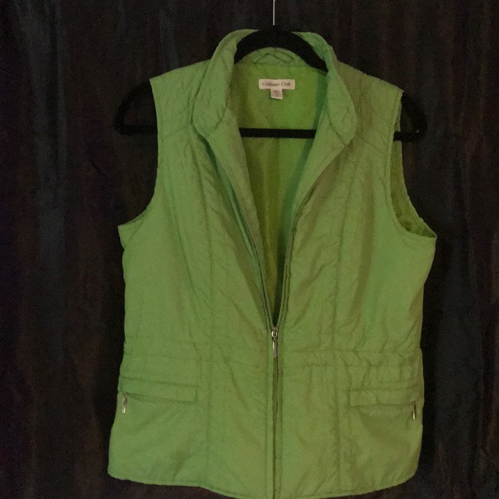 Lime green Coldwater Creek vest